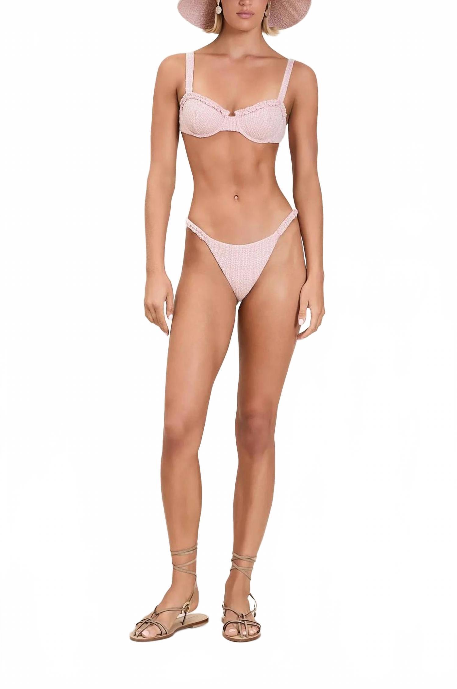 New Devon Windsor Audrey Bikini Bottom In Rose Cream